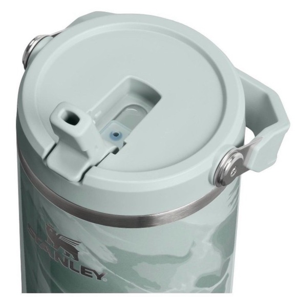 Stanley 40 oz Stainless Steel Ice Flow Flip Straw Tumbler Agate Calacatta - Picture 5 of 5